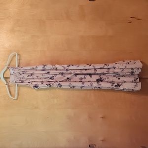 Nordstrom Chelsea 28 Pink Smoke Lilah Floral Halter Top Dress